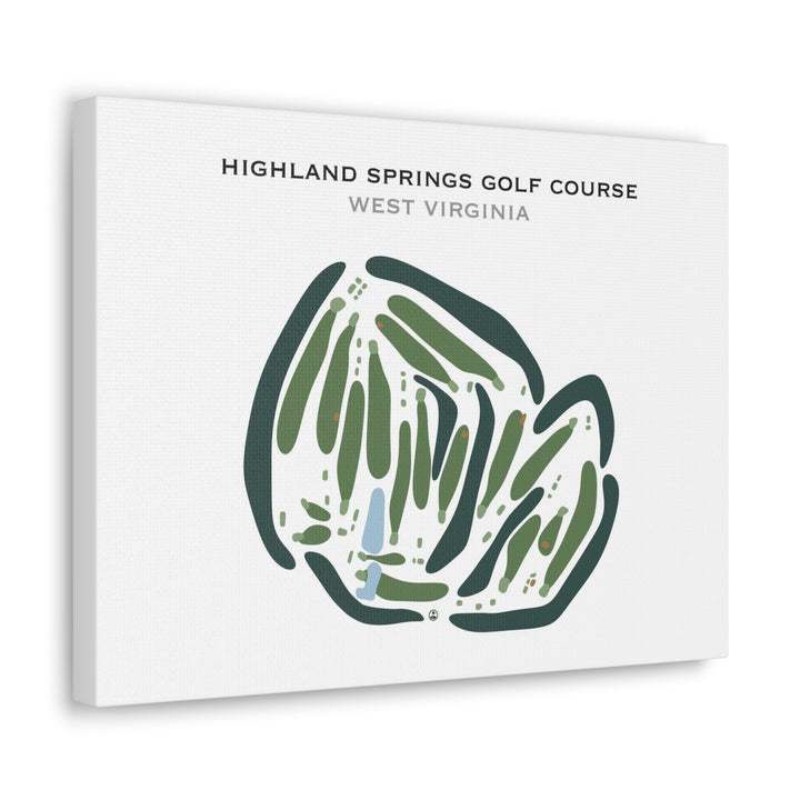 Highland Springs Golf Course, West Virginia - Printed Golf Courses