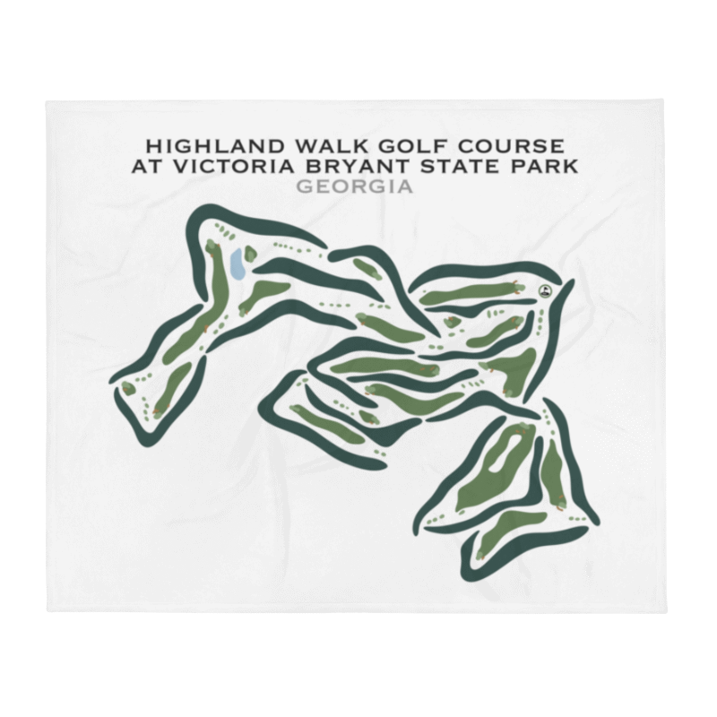 Highland Walk Golf Course at Victoria Bryant, Georgia - Printed Golf Courses