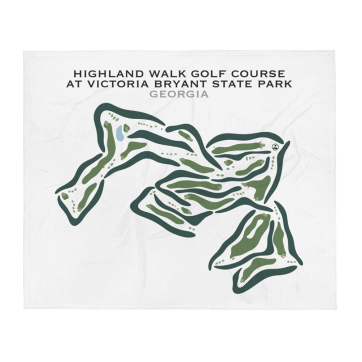 Highland Walk Golf Course at Victoria Bryant, Georgia - Printed Golf Courses