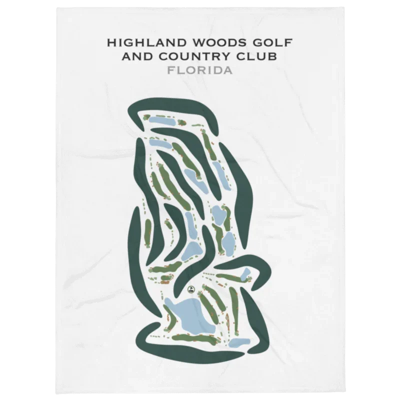 Highland Woods Golf & Country Club, Florida - Printed Golf Courses