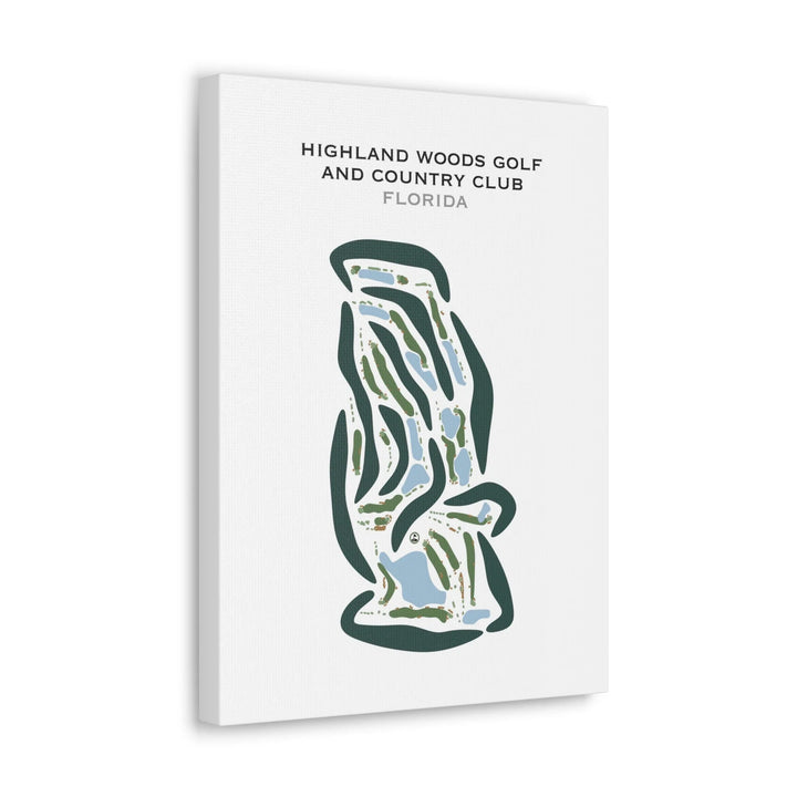 Highland Woods Golf & Country Club, Florida - Printed Golf Courses