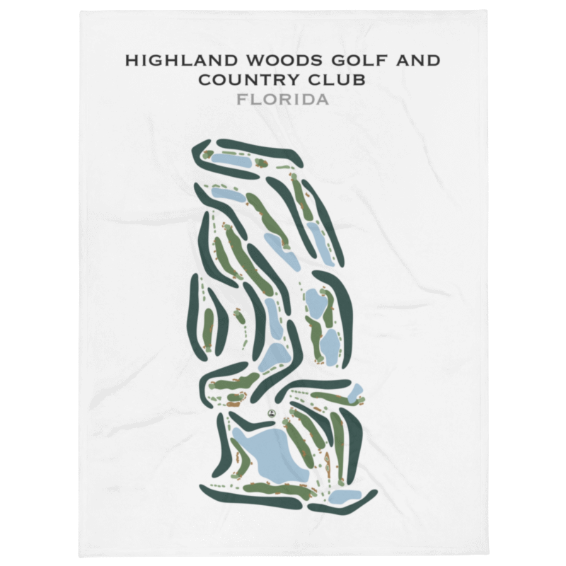 Highland Woods Golf & Country Club, Florida - Printed Golf Courses