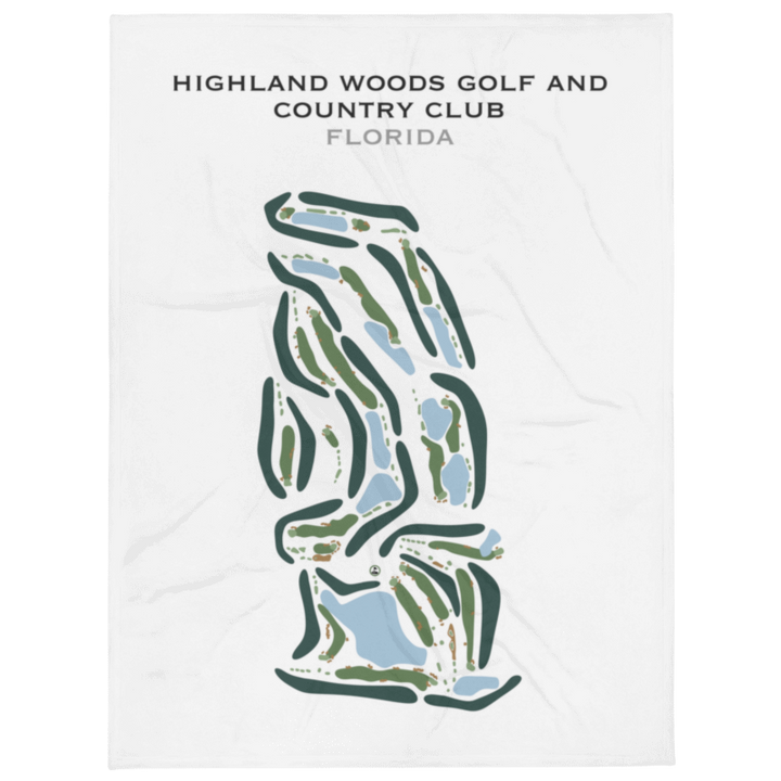 Highland Woods Golf & Country Club, Florida - Printed Golf Courses