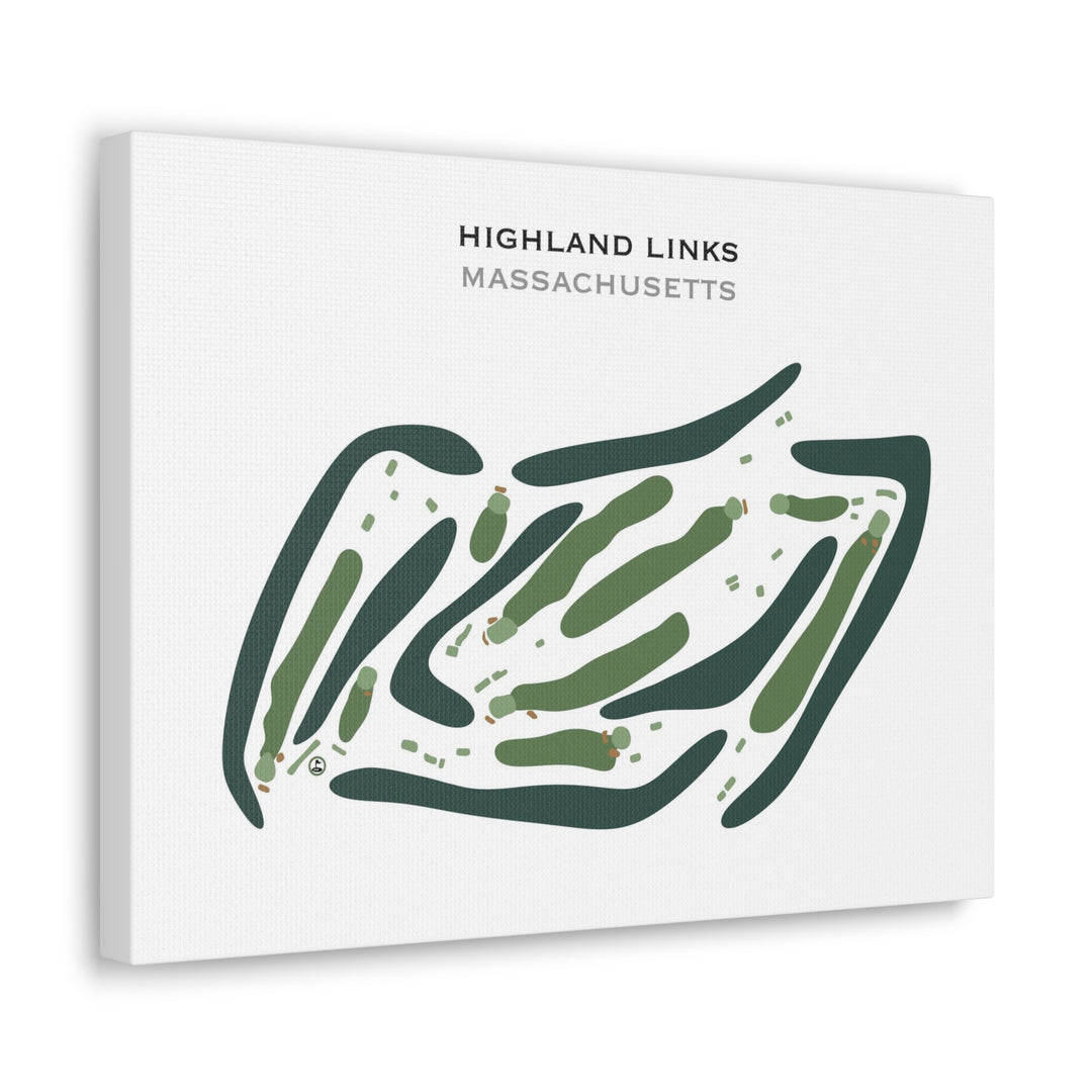 Highland Links, Massachusetts - Printed Golf Courses