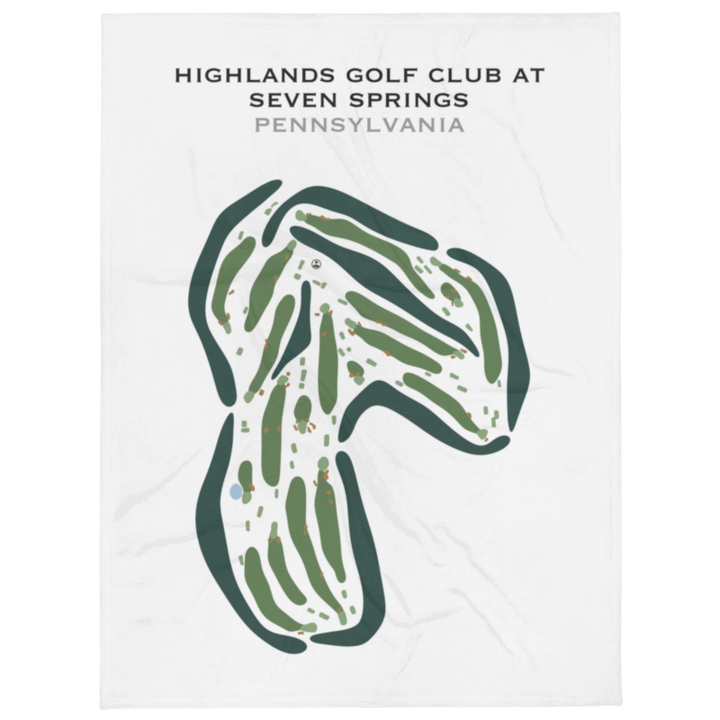 Highlands Golf Club at Seven Springs, Pennsylvania - Printed Golf Courses