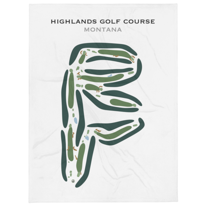 Highlands Golf Course, Montana - Printed Golf Courses
