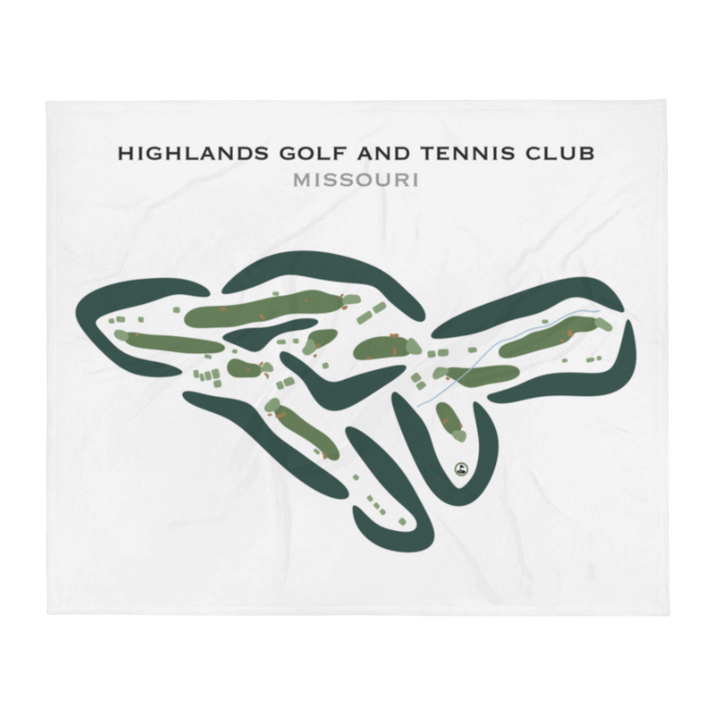 Highlands Golf & Tennis Club, Missouri - Printed Golf Courses