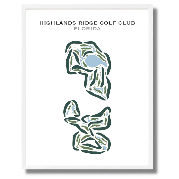 Highlands Ridge Golf Club, Florida - Printed Golf Courses