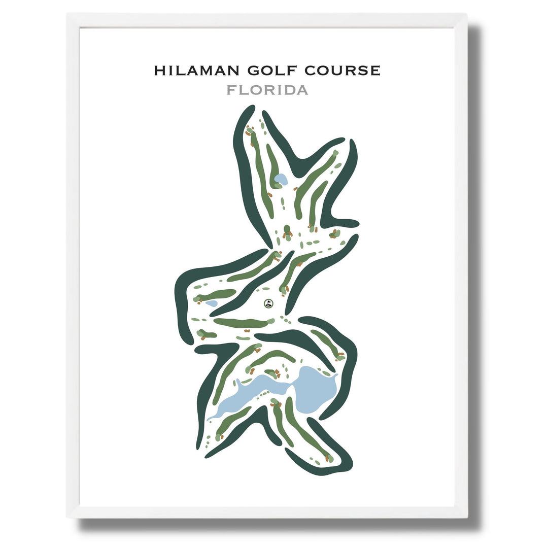 Hilaman Golf Course, Florida - Printed Golf Courses