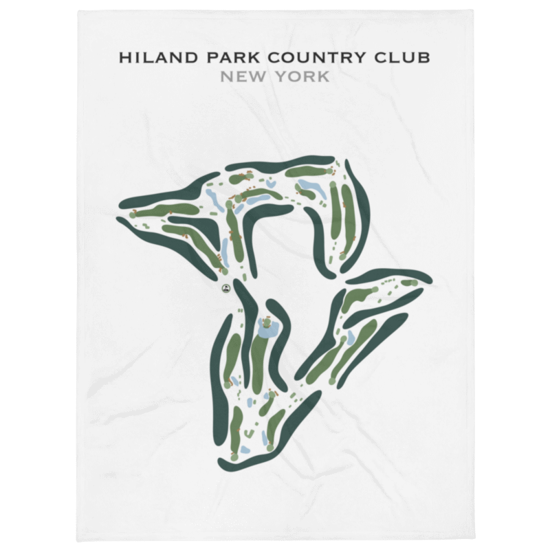 Hiland Park Country Club, New York - Printed Golf Course