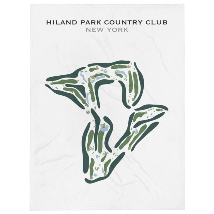 Hiland Park Country Club, New York - Printed Golf Course