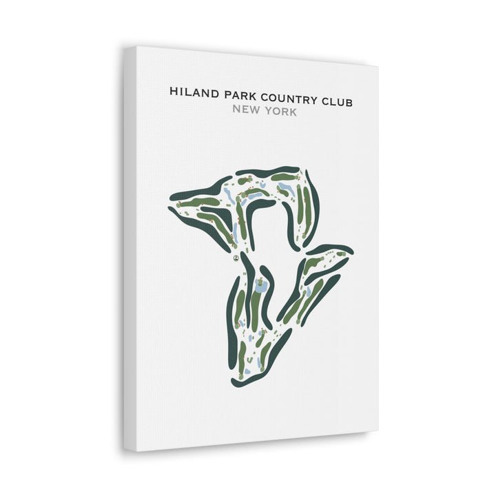 Hiland Park Country Club, New York - Printed Golf Course