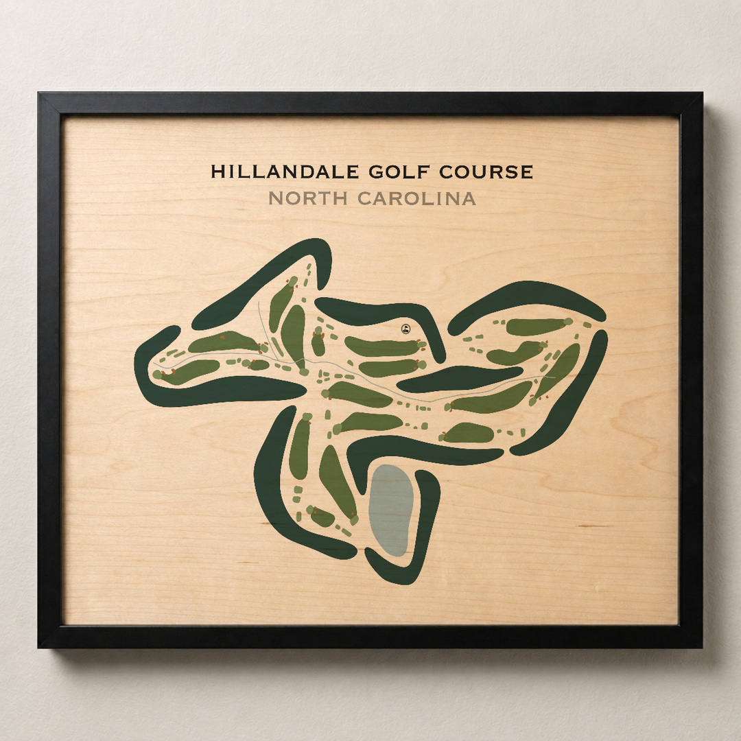 Hillandale Golf Course, North Carolina - Printed Golf Courses