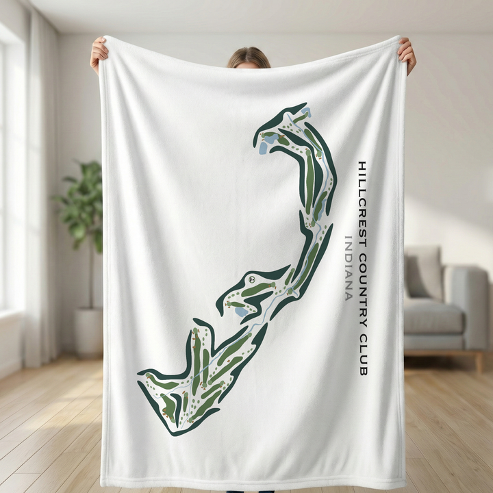 Hillcrest Country Club, Indiana - Printed Golf Courses