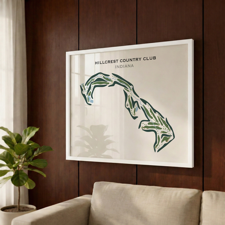 Hillcrest Country Club, Indiana - Printed Golf Courses