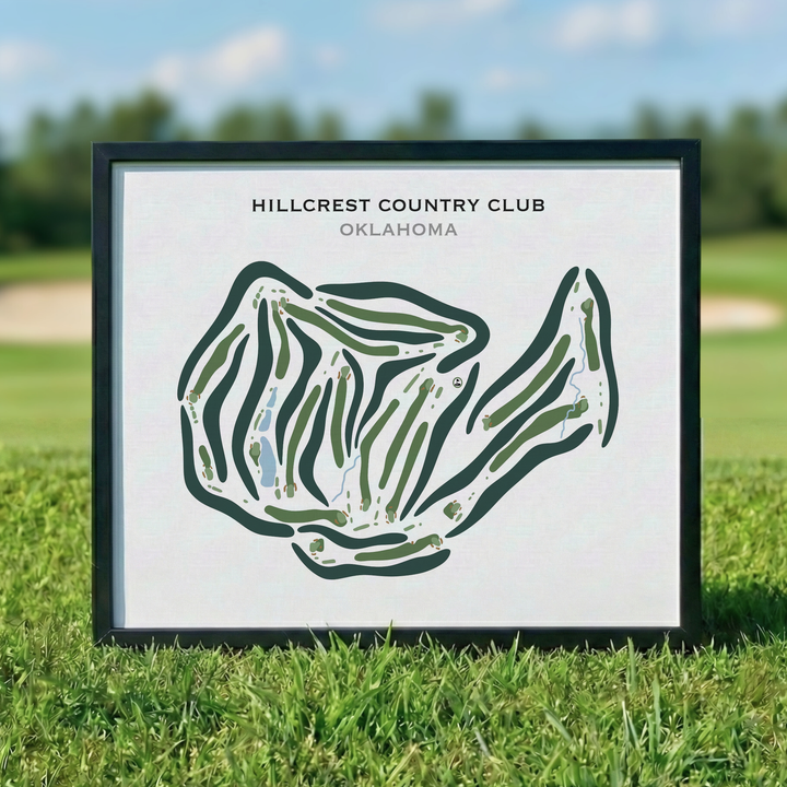 Hillcrest Country Club, Oklahoma - Printed Golf Courses