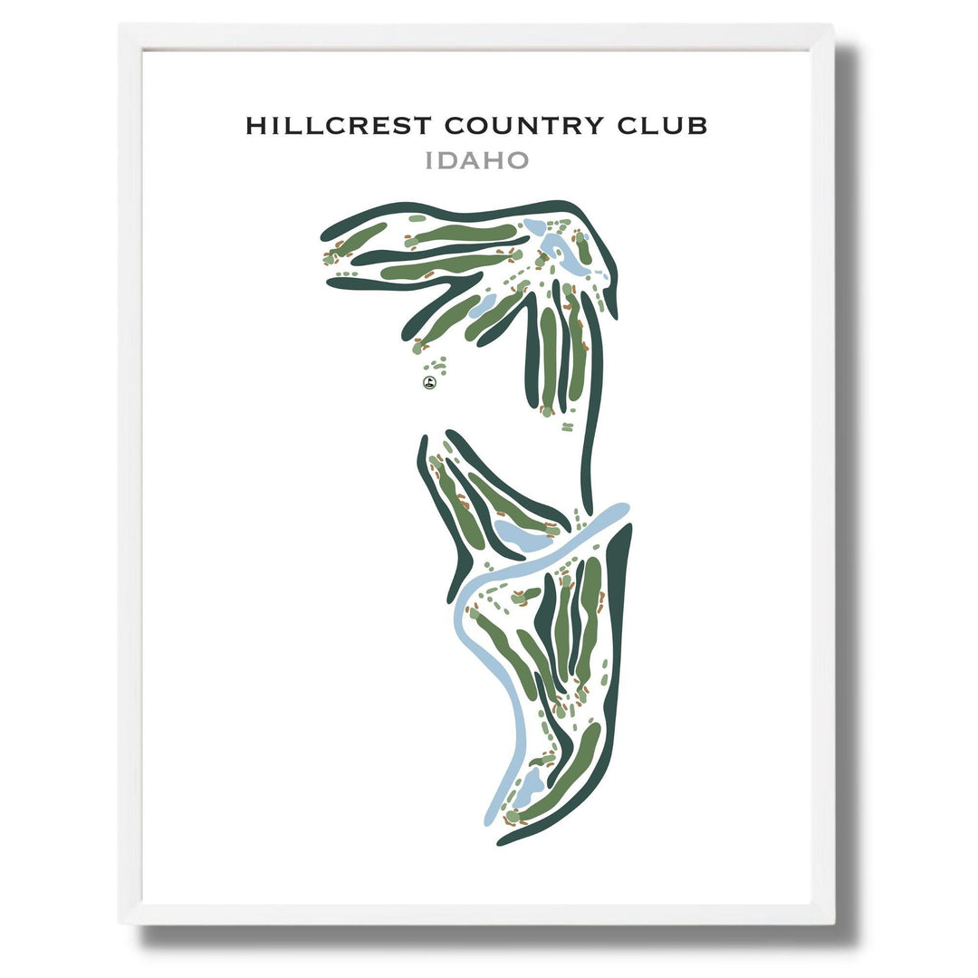 Hillcrest Country Club, Idaho - Printed Golf Courses - Golf Course Prints