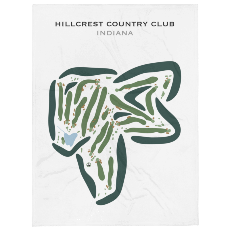 Hillcrest Country Club, Indiana - Printed Golf Courses