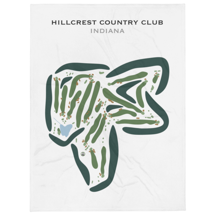 Hillcrest Country Club, Indiana - Printed Golf Courses