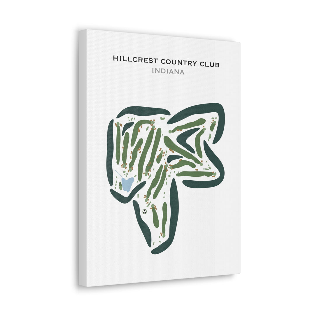 Hillcrest Country Club, Indiana - Printed Golf Courses