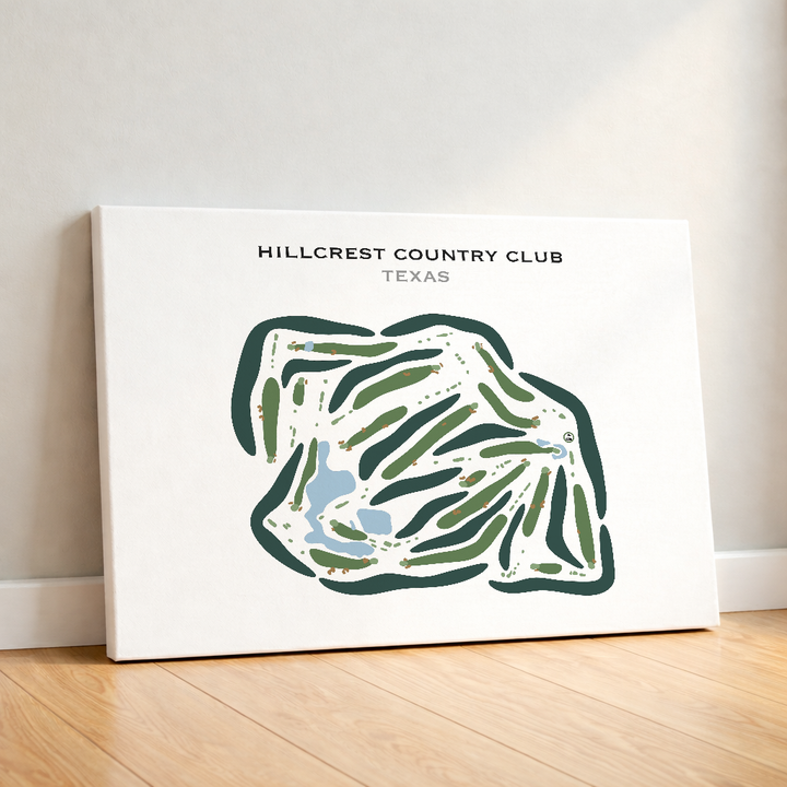 Hillcrest Country Club, Texas - Printed Golf Courses