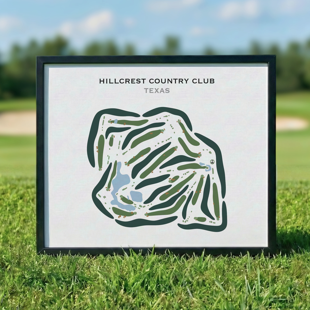Hillcrest Country Club, Texas - Printed Golf Courses