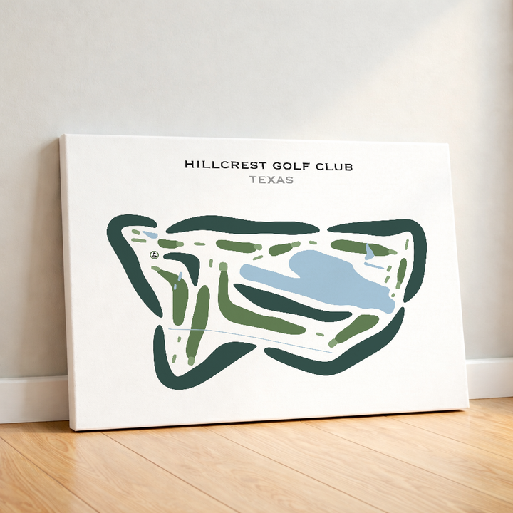 Hillcrest Golf Club, Texas - Printed Golf Courses