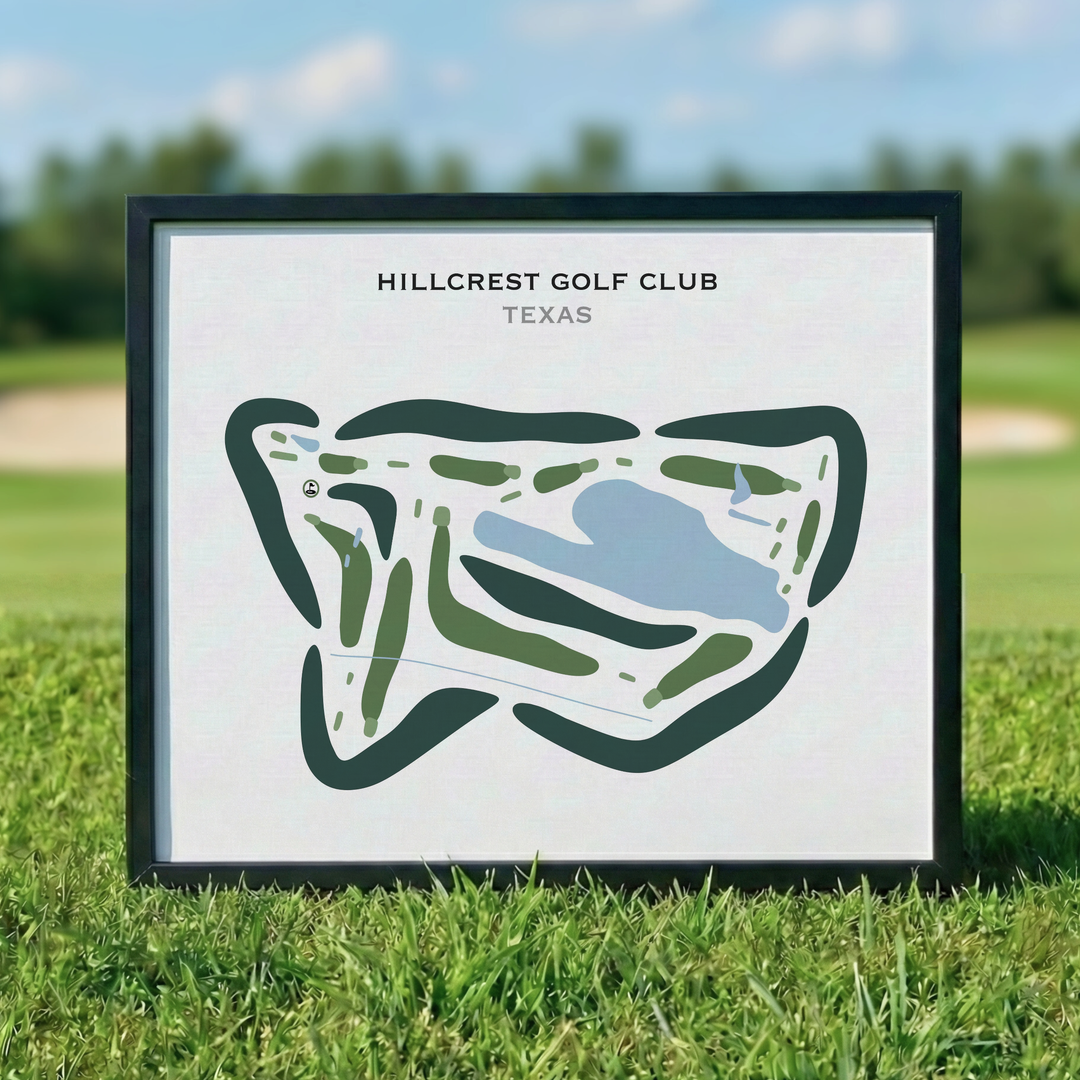 Hillcrest Golf Club, Texas - Printed Golf Courses