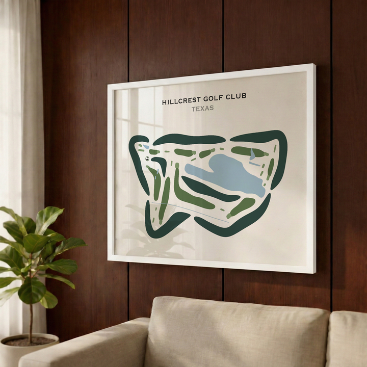 Hillcrest Golf Club, Texas - Printed Golf Courses