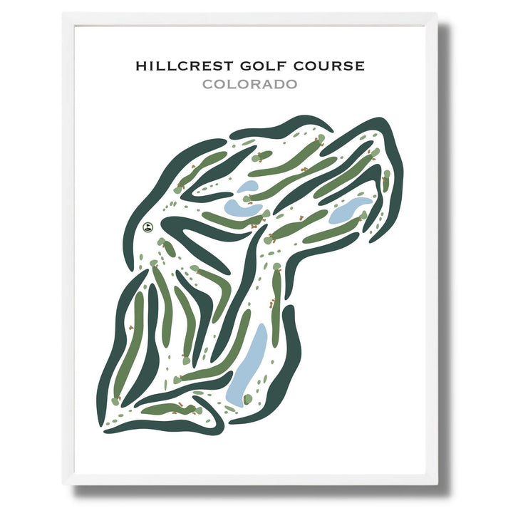 Hillcrest Golf Course, Durango Colorado - Printed Golf Courses - Golf Course Prints