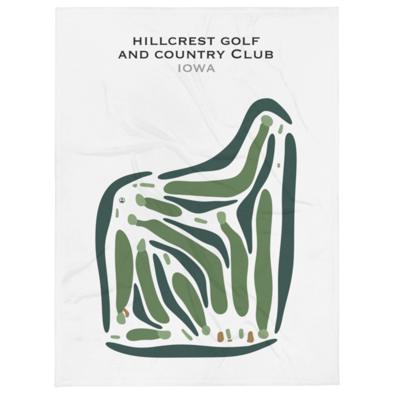 Hillcrest Golf and Country Club, Iowa - Printed Golf Courses