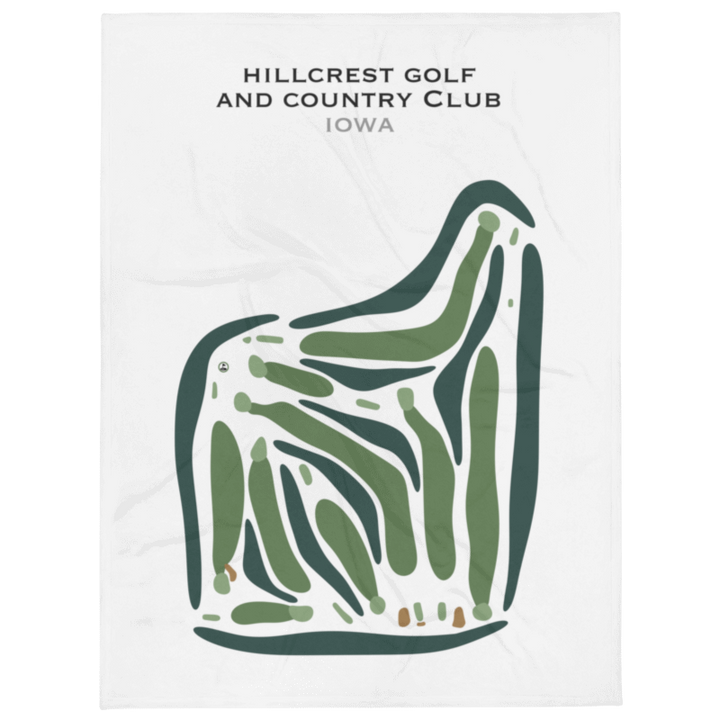 Hillcrest Golf and Country Club, Iowa - Printed Golf Courses