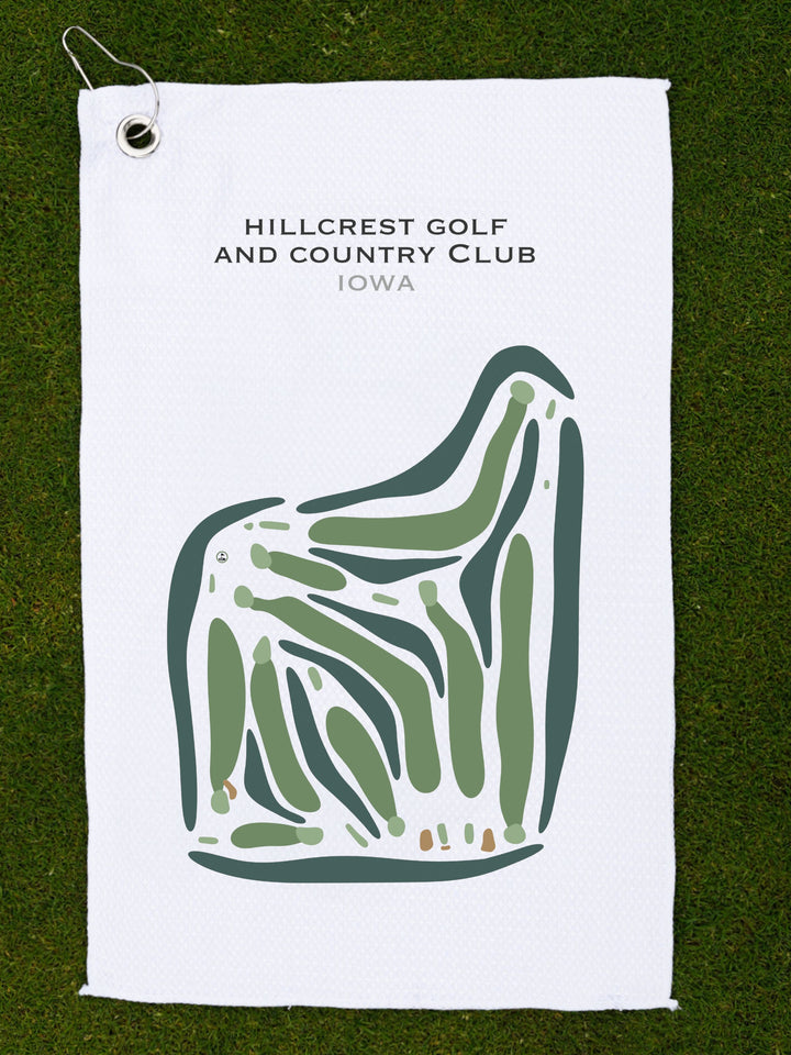 Hillcrest Golf and Country Club, Iowa - Printed Golf Courses