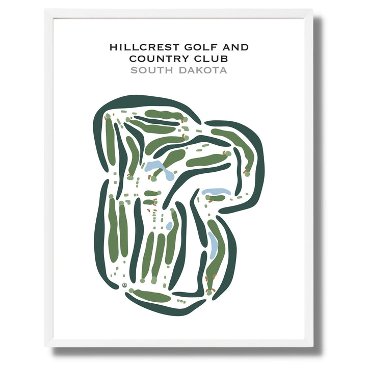 Hillcrest Golf & Country Club, South Dakota - Printed Golf Courses