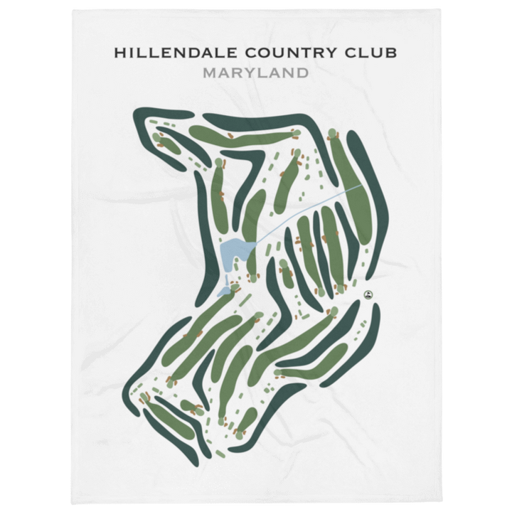 Hillendale Country Club, Maryland - Printed Golf Course