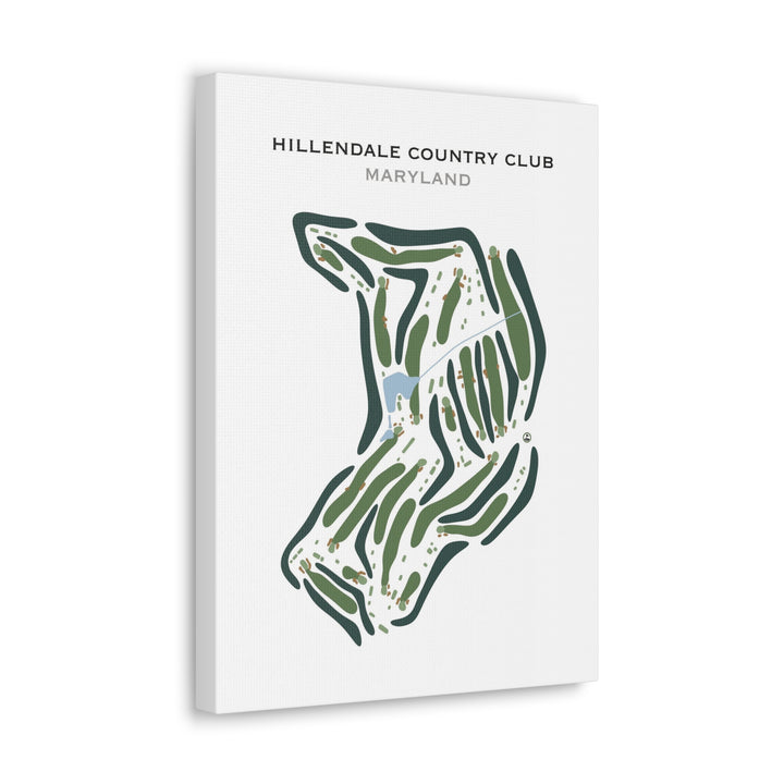 Hillendale Country Club, Maryland - Printed Golf Course