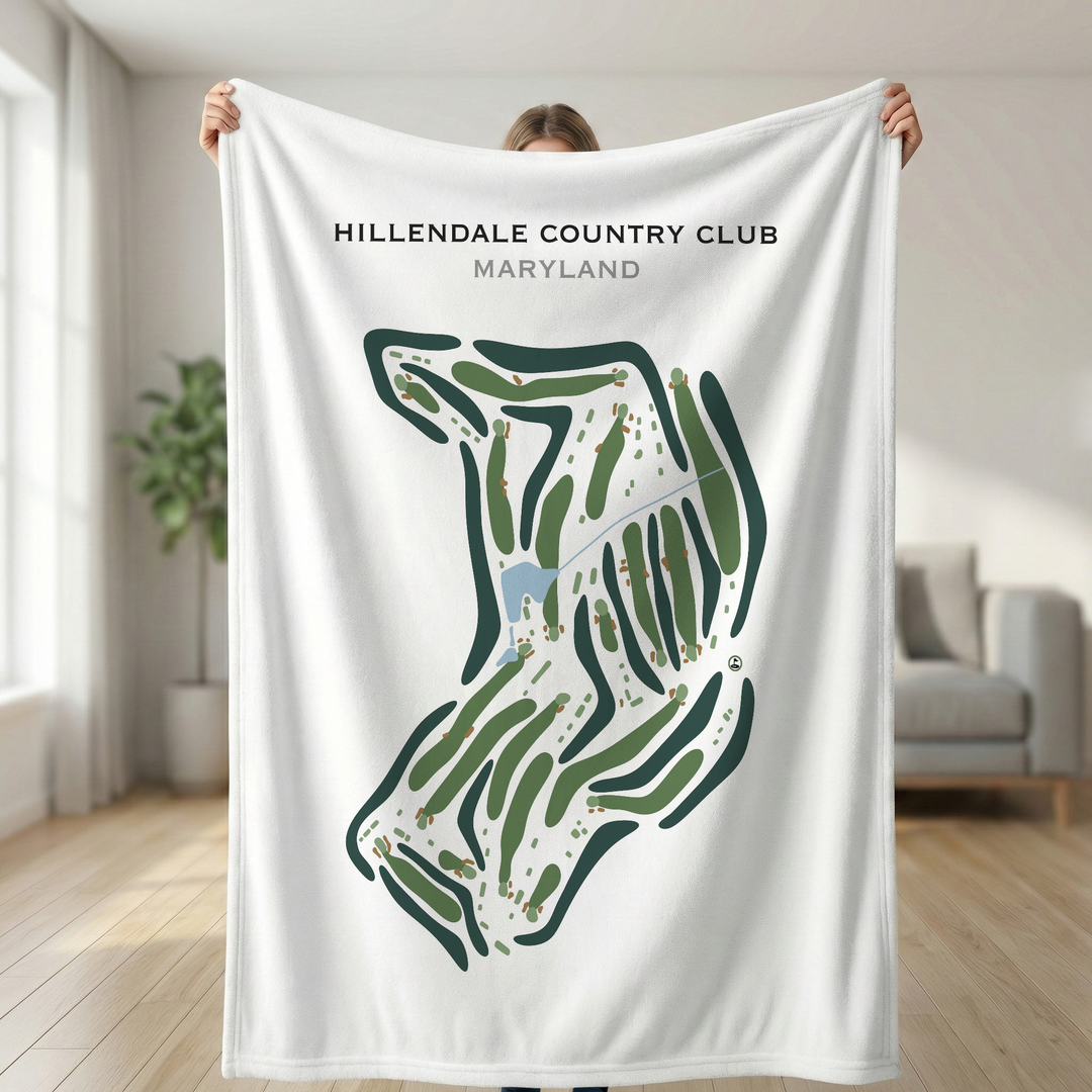 Hillendale Country Club, Maryland - Printed Golf Course