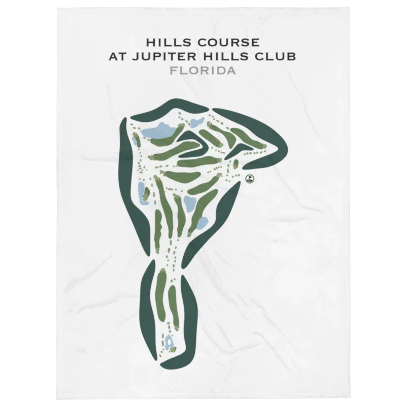 Hills Course at Jupiter Hills Club, Florida - Printed Golf Courses