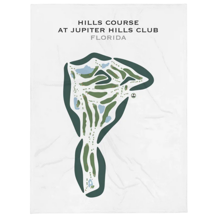 Hills Course at Jupiter Hills Club, Florida - Printed Golf Courses