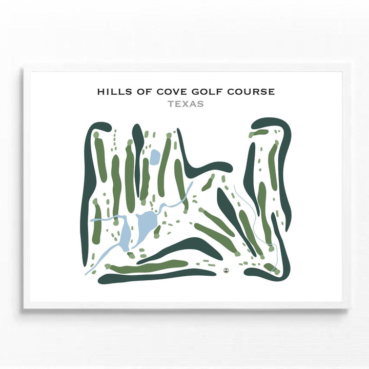 Hills of Cove Golf Course, Texas - Printed Golf Course