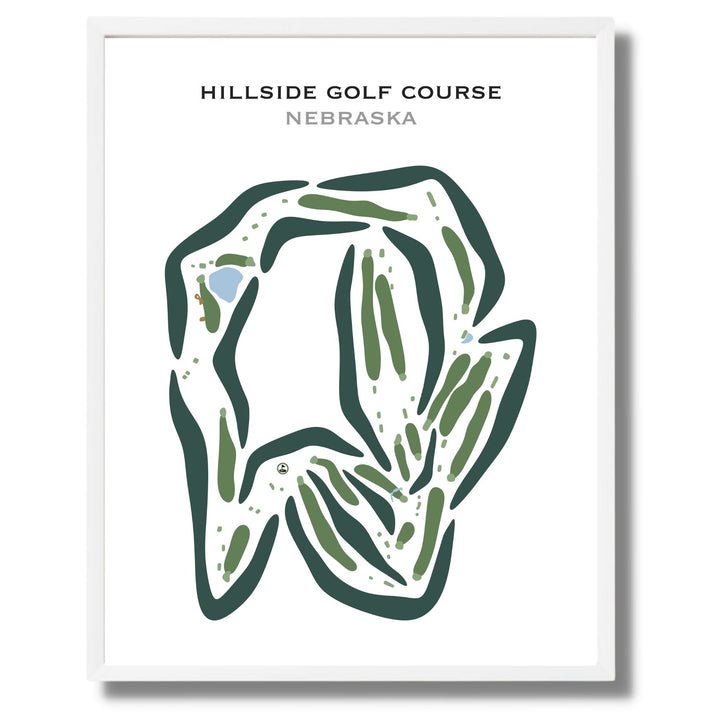 Hillside Golf Course, Nebraska - Printed Golf Courses