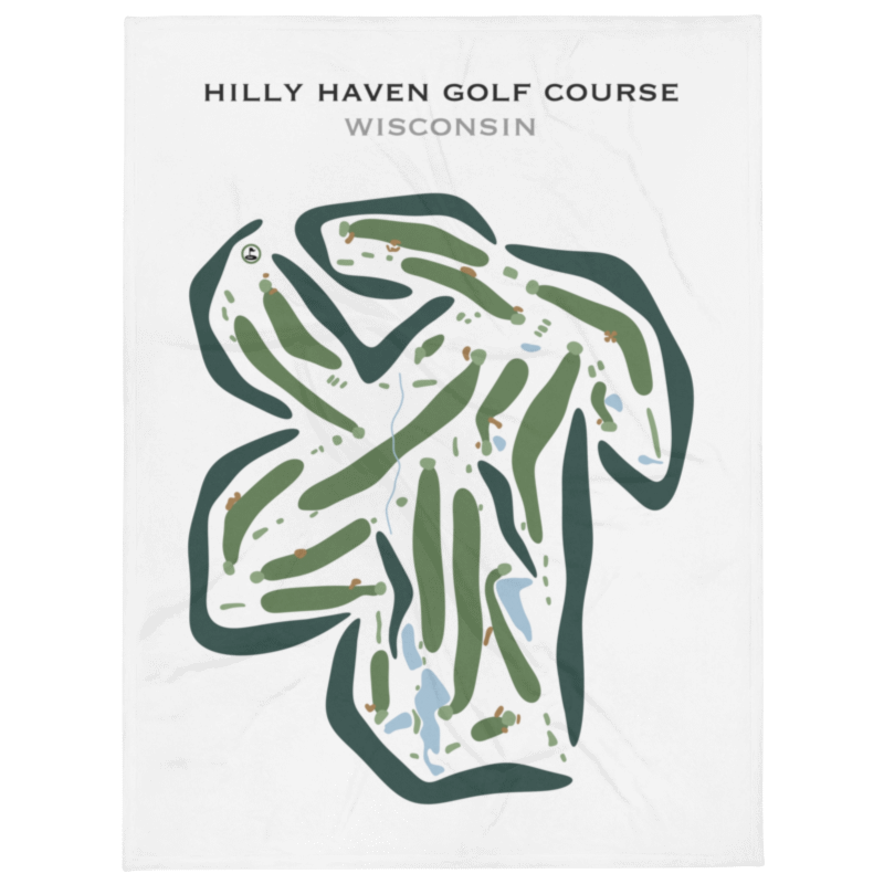 Hilly Haven Golf Course, Wisconsin - Printed Golf Courses