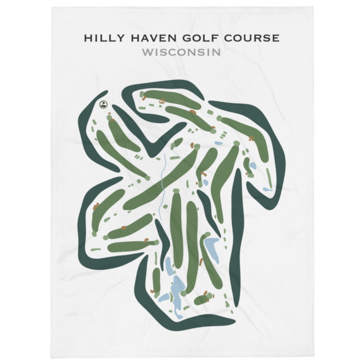 Hilly Haven Golf Course, Wisconsin - Printed Golf Courses