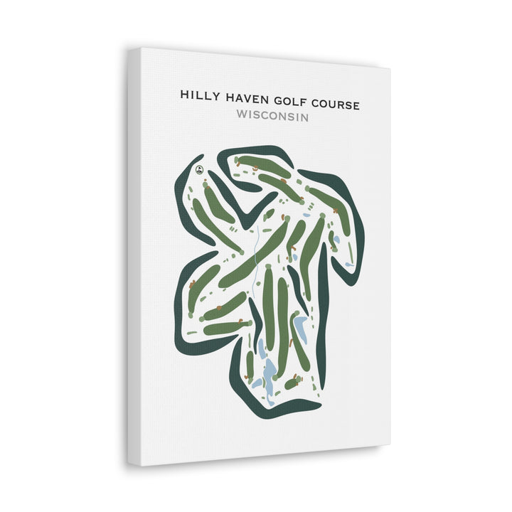 Hilly Haven Golf Course, Wisconsin - Printed Golf Courses