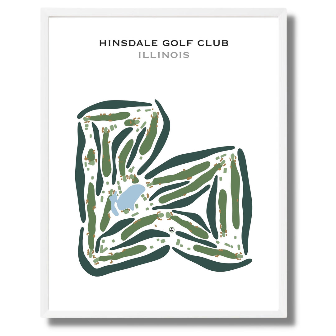 Hinsdale Golf Club, Illinois - Printed Golf Courses