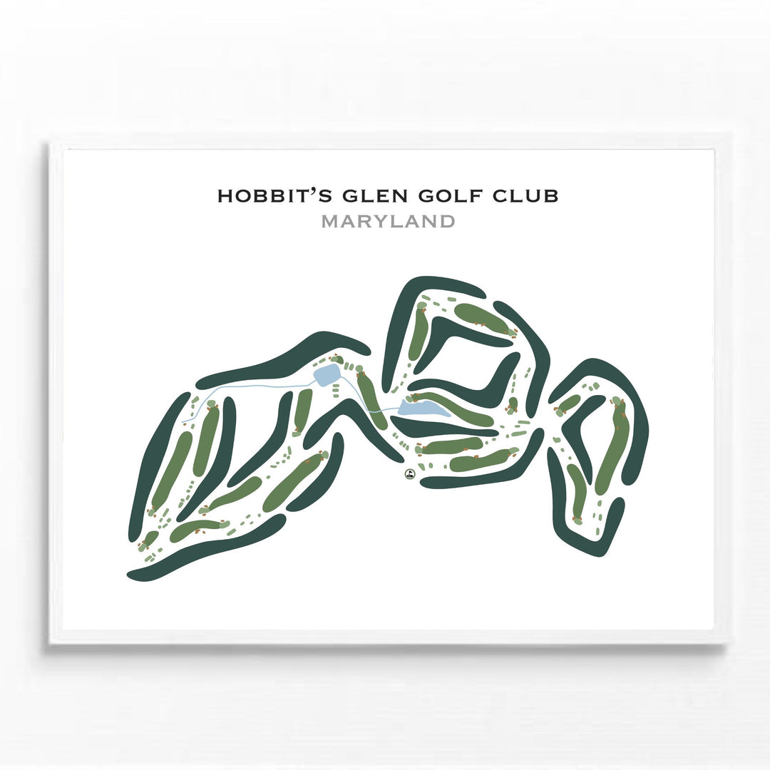 Hobbit's Glen Golf Club, Maryland - Printed Golf Courses