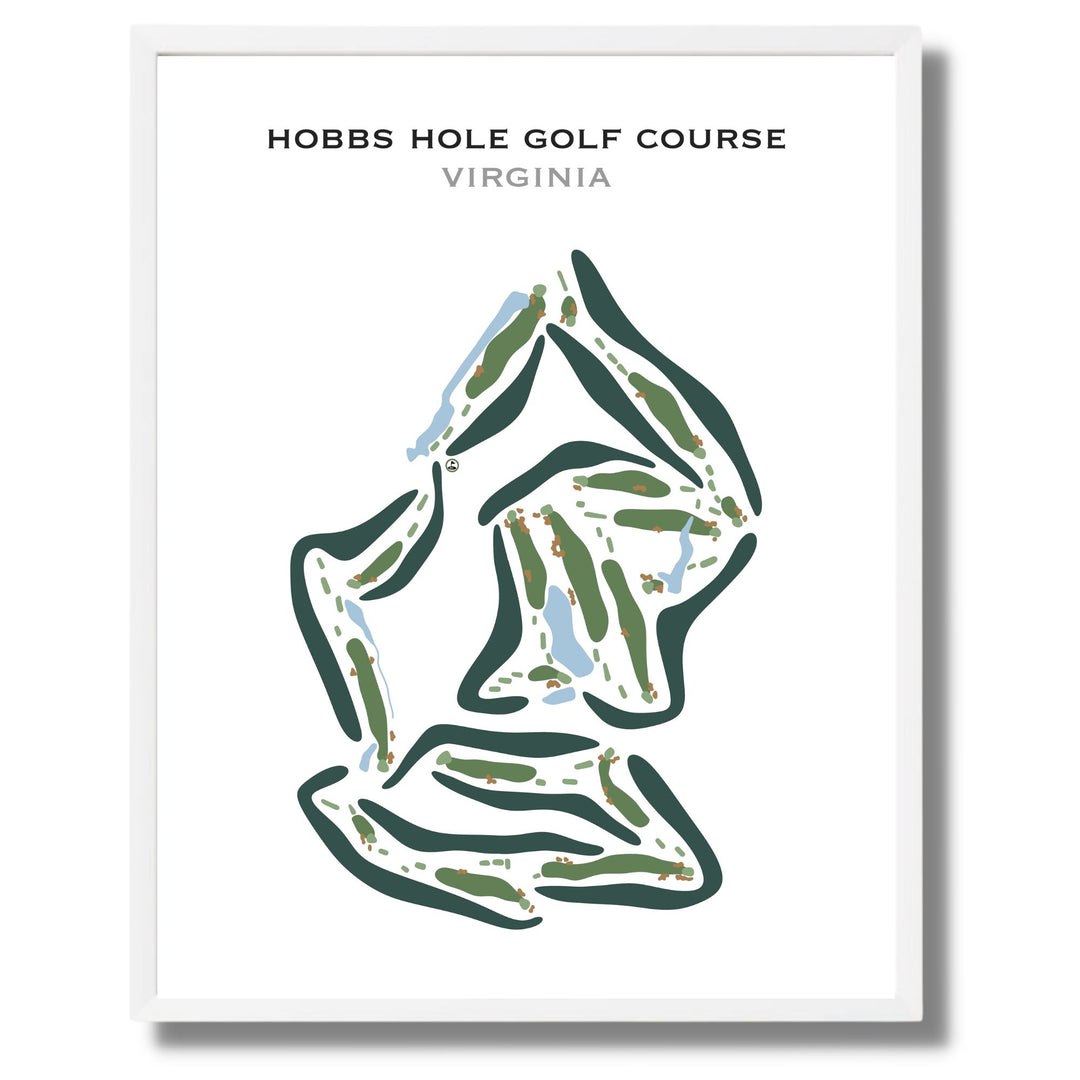 Hobbs Hole Golf Course, Virginia - Printed Golf Courses