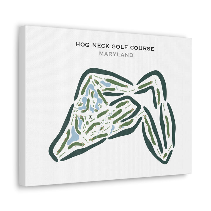 Hog Neck Golf Course, Maryland - Printed Golf Courses