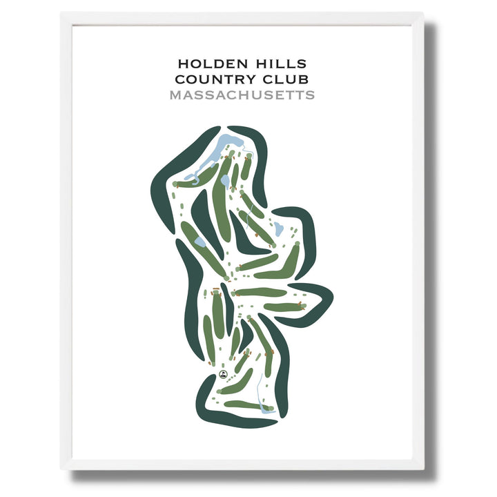 Holden Hills Country Club, Massachusetts - Printed Golf Courses