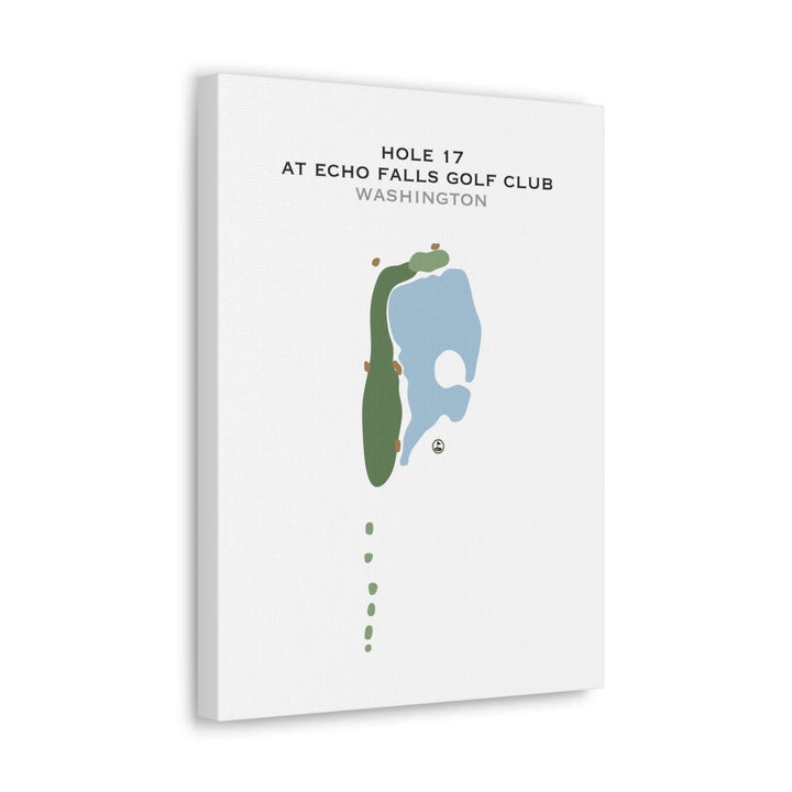 Hole 17 Echo Falls Golf Club, Washington - Printed Golf Courses